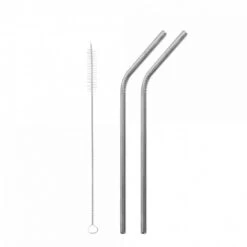 Qwetch Paille Originals Lot De 2 + Goupillon - Sugerøre